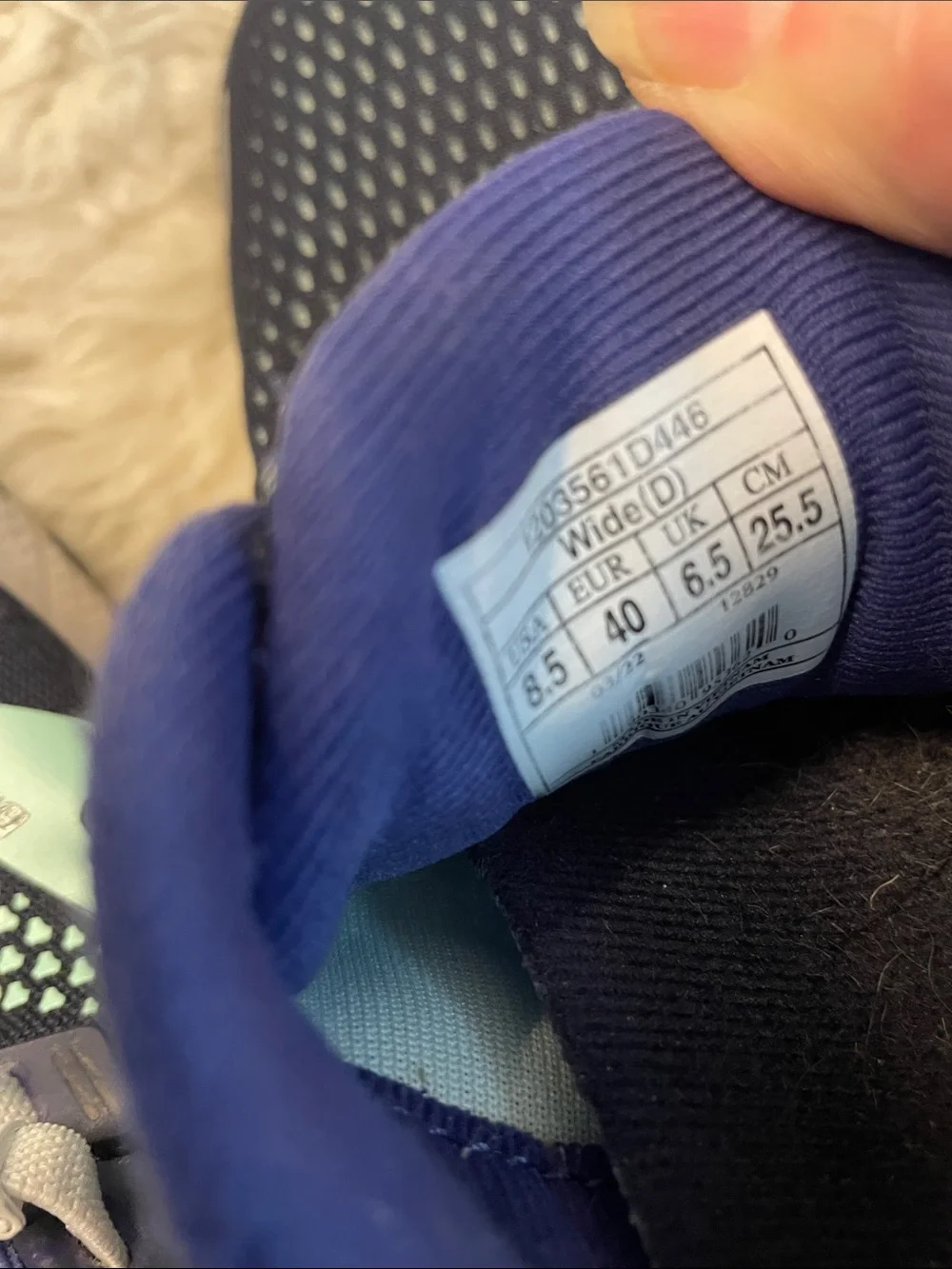 Brooks Ghost 14 Navy Blue and Teal Running Sneakers 8.5
